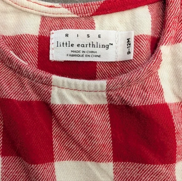 Rise Little Earthling Flannel Plaid Dress - Picture 5 of 6